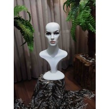 İmza Raf Tasarım Kadın Makyajlı Peruk Mankeni- Cansız Manken-Kafa Mankeni