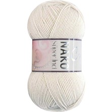 Nako 1 Adet Süper Inci El Örgü Ipi 100 gr Koyu Krem 6383