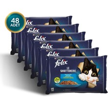 Felix Somon Tatlı Multi Pack Kedi Maması 85 gr 48 Adet Tam Besleyici İçerik