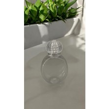 Ervo 50 ml yuvarlak kristal kapaklı damlalıklı hediyelik kolonya 20 Adet