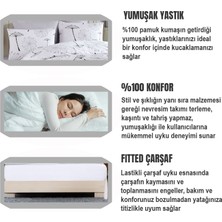 Eliyuf  %100 Pamuk Tek Kişilik Lastikli Akatsu Nevresim