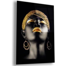 Zevahir Mobilya Dekorasyon Kırılmaz Cam Afrikalı Kadın Tablo