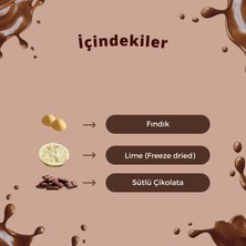 Mary&Shevkey Kuvertür Çikolata Gül Yaprağı Fındık ve Lime(Freeze Dried) Içeren Meyveli Lüks Çikolata