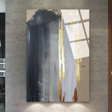 Zevahir Mobilya Dekorasyon Kırılmaz Cam Gri Duvar Tablo