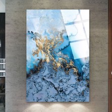 Zevahir Mobilya Dekorasyon Kırılmaz Cam Mavi Renk Tablo