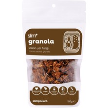 Slimplus 3 Paket Kakao Yer Fıstığı Glutensiz Ilave Şekersiz Vegan 100 gr Granola ve 500 gr Yulaf Ezmesi Paketi