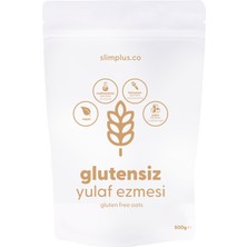 Slimplus 3 Paket Muz Tarçın Hindistan Cevizi Glutensiz Ilave Şekersiz Vegan 100 gr Granola ve 500 gr Yulaf Ezmesi Paketi