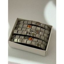 Steinless Steel Taraftar Charm Italyan Bileklik Fb (Fenerbahçe)