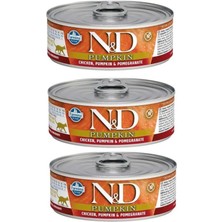 Pumpkin 3 Adet Balkabağı Tavuk Nar Yetişkin Yaş Mama 80 gr