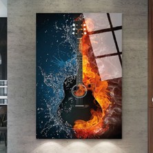 Zevahir Mobilya Dekorasyon Kırılmaz Cam Alevli Müzik Tablo