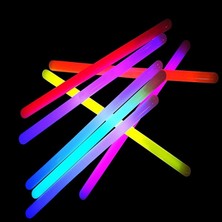 25 Adet Vıp Deluxe Kalın Glow Stick Neon Işık Fosforlu Çubuk Işıklı Çubuk Ultra Canlı Parlak Işık