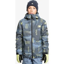 Quiksilver Mavi Erkek Kayak Montu EQBTJ03199-MISSION Prınted Youth Jk