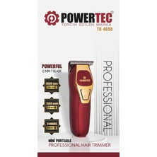 Powertec TR-4650 Mini Profesyonel Tıraş Makinesi (Türkiye'nin En Küçük Profesyonel Makinesi)Type-C Hızlı Şarj