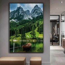 Zevahir Mobilya Dekorasyon Göl Kenarı Manzara Kanvas Tablo