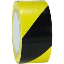 Evi Yer Işaretleme Bandı Sarı Siyah 5CMX30MT Zemin Yer Işaretleme Ikaz Bantı 50MM Pvc Emniyet Uyarı Zemin Şerit Bant (Sarı Siyah Yer Işaretleme Bandı 5CMX30M)