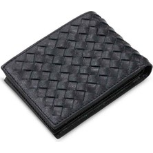 Guard Örgü Desenli Siyah  Deri Erkek Cüzdanı - Grd2412wt974