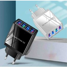 Telefon Tablet Şarz Cihazı 4 USB Girişli Hızlı Kalıteli