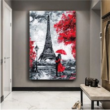 Zevahir Mobilya Dekorasyon Eiffel Kulesi Kanvas Tablo