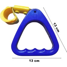 Caraks Araç Içi Tutamaç Üçgen El Tutamağı Askı Fonksiyonel Tofaş Dolmuş Otobüs Ofis Ev Mavi 3 Adet