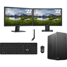 İzoly Desktop T501 2x İ5-10400 16GB 512GB SSD 22"+ 22" Masaüstü Bilgisayar
