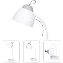 Wellhise WD-6075 Ledli Masa Lambası Dimmerli LED Ayarlanabilir USB-Type-C Şarjlı Masa Lambası