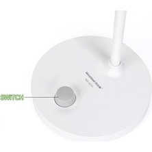 Wellhise WD-6075 Ledli Masa Lambası Dimmerli LED Ayarlanabilir USB-Type-C Şarjlı Masa Lambası