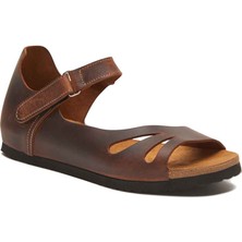 Comfortfüsse / Daisy - Deri Sandalet ( Kahverengi Yağlı Deri )
