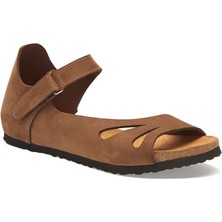 Comfortfüsse / Daisy - Deri Sandalet ( Kum Nubuk Deri )