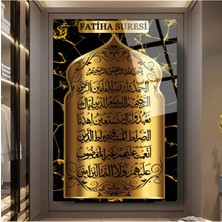 Zevahir Mobilya Dekorasyon Kırılmaz Cam Fatiha Süresi Dini Tablo