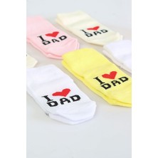 Pamuklu 6'lı Yenidoğan Erkek Bebek Çorap Dad Erkek