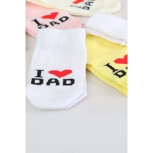 Pamuklu 6'lı Yenidoğan Erkek Bebek Çorap Dad Erkek