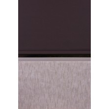 setekshome Kahve Düz Etek Dilimsiz Mat Sun P-1745 Zebra Stor Güneşlik Perde