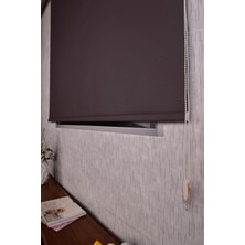 setekshome Kahve Düz Etek Dilimsiz Mat Sun P-1745 Zebra Stor Güneşlik Perde