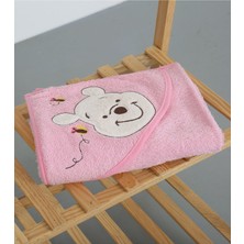 Babyshez %100 Pamuk Yenidoğan Bebek Kundak Nakışlı Banyo Havlu