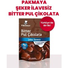 Pakmaya Şekersiz Bitter Pul Çikolata 70 gr x 3 Adet