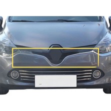 Renault Clio Renault Clio 4 Krom Ön Panjur Çıtası U Formlu 2 Parça 2012-2016 P.çelik