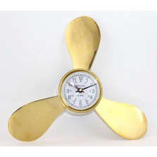 Ynt İthalat Pirinç Duvara Asmalı Pervane Tasarımı Saat Ksk2057