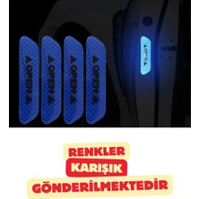 Vekorr 2 Adet Rekletfir Araç Bagaj Yan Kapısı Sticker Işık Yayıcı Yazılı Araba Otomobil Aksesuarı