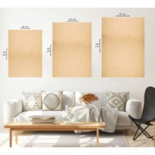 Soyut Desen 3'lü Mdf Tablo Set