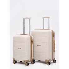 Elatae Premium Polipropilen Kırılmaz 2'li Valiz Seti Orta Boy - Kabin Boy V305