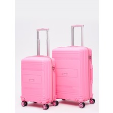 Elatae Premium Polipropilen Kırılmaz 2'li Valiz Seti Orta Boy - Kabin Boy V305