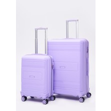 Elatae Premium Polipropilen Kırılmaz 2'li Valiz Seti Büyük Boy - Kabin Boy V305