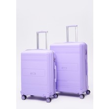 Elatae Premium Polipropilen Kırılmaz 2'li Valiz Seti Büyük Boy - Orta Boy V305