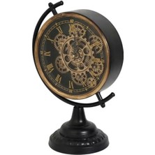 Evdema Vitale Metal Dünya Duvar Saati 29*18*43 cm AK.JI0040