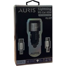 Auris CR09 Lightning Pd 45W Araç Şarj Cihazı