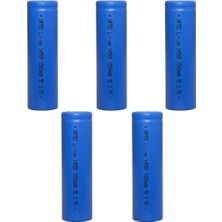 14500 3.7V Li-Ion 1000MAH 5c Şarj Edilebilir Kalem Pil 5'li