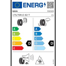 Sava 175/70R13 82T Adapto Ms Oto Dört Mevsim Lastiği (ÜRETIM:2024)