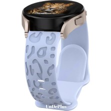 MobaxAksesuar Samsung Galaxy Watch 4 5 6 7 Fe 40 40 44 Classic 42 43 46 47 mm Kordon Leopar Desen Yumuşak Silikon Kordon