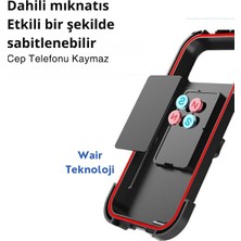 Wair Teknoloji Motorsiklet & Bisiklet Telefon Tutucu Kılıf Motor Tutacağı Su Geçirmez