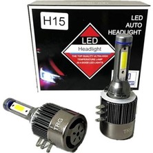 Reycar 2 Adet H15 LED Xenon 8000 Lümen 6000K